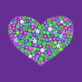 Vector heart background Royalty Free Stock Photo