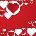 Vector heart background Royalty Free Stock Photo
