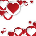 Vector heart background Royalty Free Stock Photo