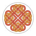 Vector heart celtic cross. Ethnic ornament Geometric design T-sh