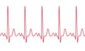 Heart cardiogram pulse vector heartbeat