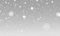 Vector heavy snowfall Royalty Free Stock Photo