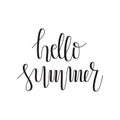 Vector Hello Summer Hand Lettering