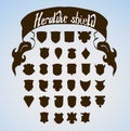 Vector Heraldic Shield Set,