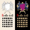 Vector Heraldic Shield Set,