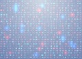 Vector hex code background with highlight an important element, error, memory vulnerability. Big data and programming hacking, Royalty Free Stock Photo