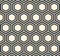 Vector Hexagon Flat Geometric Abstract Pattern Illustration