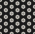 Vector hexagon pattern. Abstract geometric minimalist hexagonal seamless texture Royalty Free Stock Photo