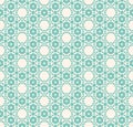 Vector hexagon texture, vintage seamless pattern, aqua green, bage. Royalty Free Stock Photo