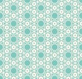 Hexagon texture, vintage pastel seamless pattern, aqua green Royalty Free Stock Photo