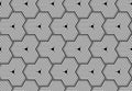 Vector hexagonal seamless pattern of woven fiber.