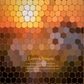 Vector hexagons background. Geometric pattern. Abstract vector with colorful hexagonal honey combs Royalty Free Stock Photo