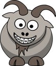 Vector high quality animated buffalo is laughing and very funny