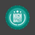 Vector High Quality flat badge Sign, Round Label