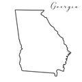 Georgia line map