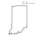 Indiana line map