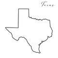 Texas line map