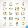Vector Highlighter Line Icons Set 1