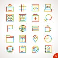 Vector Highlighter Line Icons Set 9