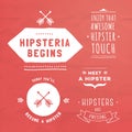 Vector hipster badges. Unique hand illustrated blank badges.