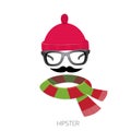 Vector hipster icon. hipster Fashion silhouette