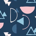 Vector hipster mix and match minimalistic pattern.