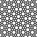 Vector hipster seamless geometry pattern, black and white abstract