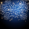 Vector holiday firework Royalty Free Stock Photo