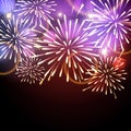 Vector holiday firework Royalty Free Stock Photo