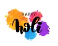 Illustration of abstract colorful Happy Holi background Royalty Free Stock Photo