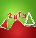 Vector holiday new year 2013 background