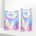Vector Holographic or Iridescent Neon Zipper Pouch or Sachet