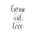 Vector Home Hand Lettering Design