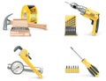 Vector Homebuilding & Renovating icon set. Part 1 Royalty Free Stock Photo