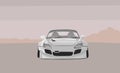 Vector Honda S2000 custom widebody stance Royalty Free Stock Photo