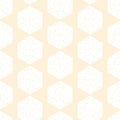 Vector Honey Comb Abstract in Pastel Yellow seamless pattern background Royalty Free Stock Photo