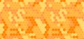 Vector Honeycomb Abstract Seamless Pattern, Orange and Yellow.