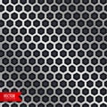 Vector honeycomb pattern design in metallic style