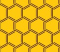Vector honeycomb seamless pattern. Geometric hexagonal pattern Royalty Free Stock Photo