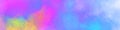 Vector horizontal banner. Abstract web background with colorful clouds, smoke, multicolor dust, paint. Multicolored