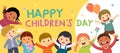 Vector horizontal banners World Children`s day