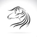 Vector of horse head design on white background. Easy editable layered vector illustration. Wild animals Royalty Free Stock Photo