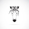 Vector of a horse head design on white background. Wild Animals. Horse head icon or logo. Easy editable layered vector Royalty Free Stock Photo