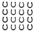 vector horseshoe as luck symbol. good luck or fortune sign