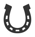 Vector horseshoe as luck symbol