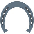 Vector horseshoe icon isolated on white background