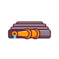 Vector Hosepipe or Fire Hose Icon