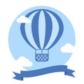 Vector Hot Air Balloon Background