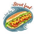 Vector Hot-Dog illustration