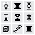 Vector Hourglass icon set